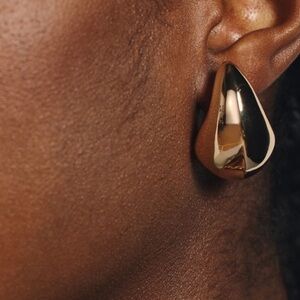 Earrings—Gold Drop Never Worn, Perfect Versatile Outfit Completer, 18k Gold plt